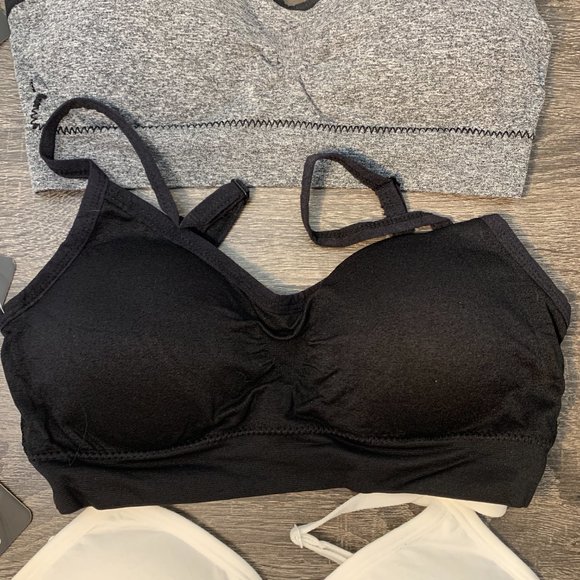 PACK OF 3 Women Low Impact Sport Bra Wirefree - Picture 6 of 10